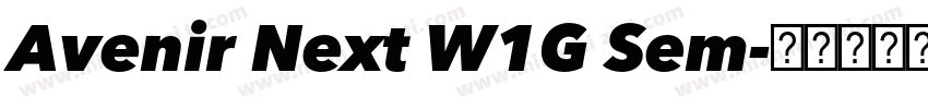 Avenir Next W1G Sem字体转换